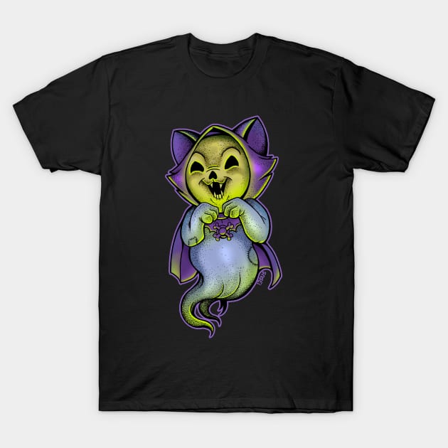 Skeletor Cat T-Shirt by BloodEmpire